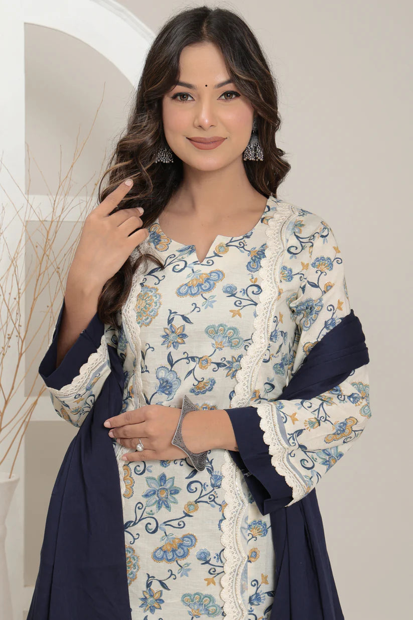 Noor-E-Nil Kurta Set