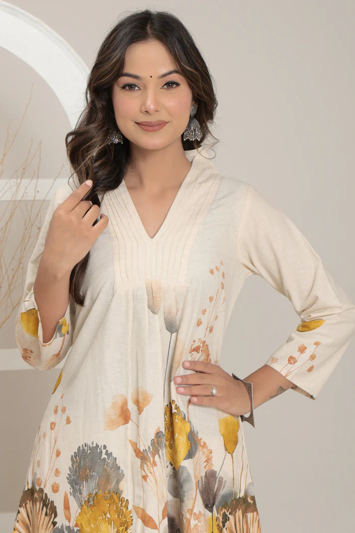 Golden Meadow Co-ord Set - Premium Cotton