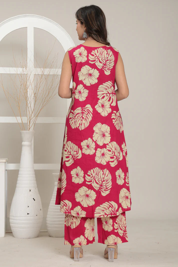 Tropical Bloom Cotton Co-ord Set