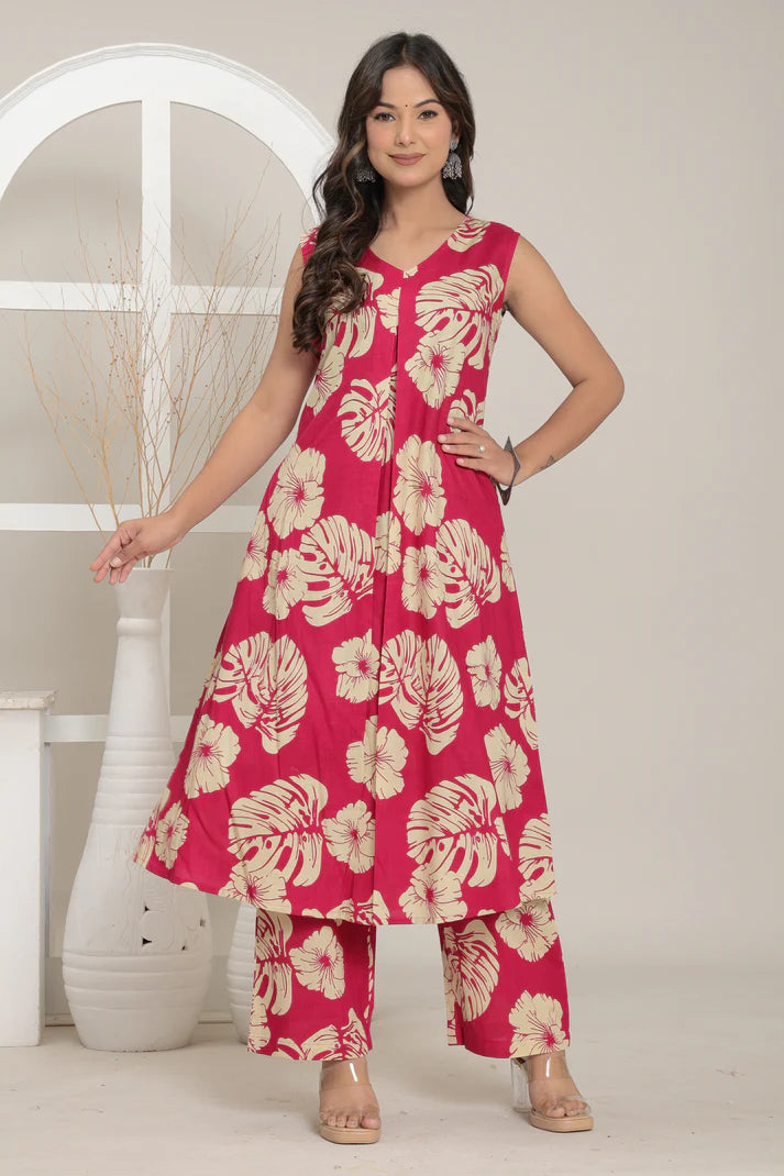 Tropical Bloom Cotton Co-ord Set