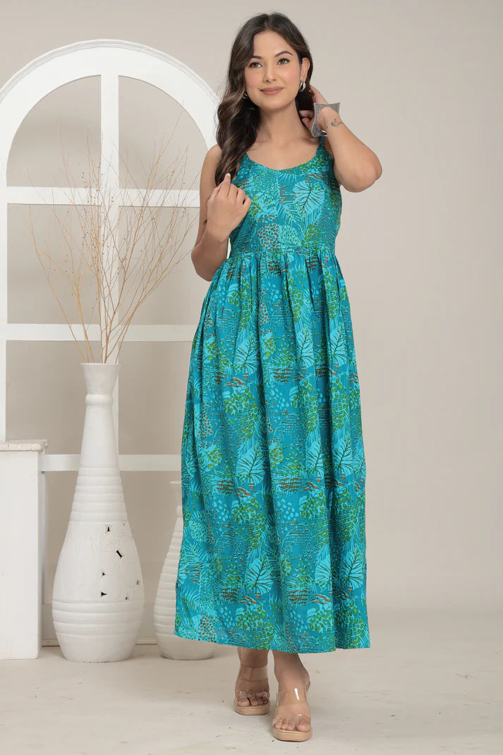 Tropical Teal Breeze Dress