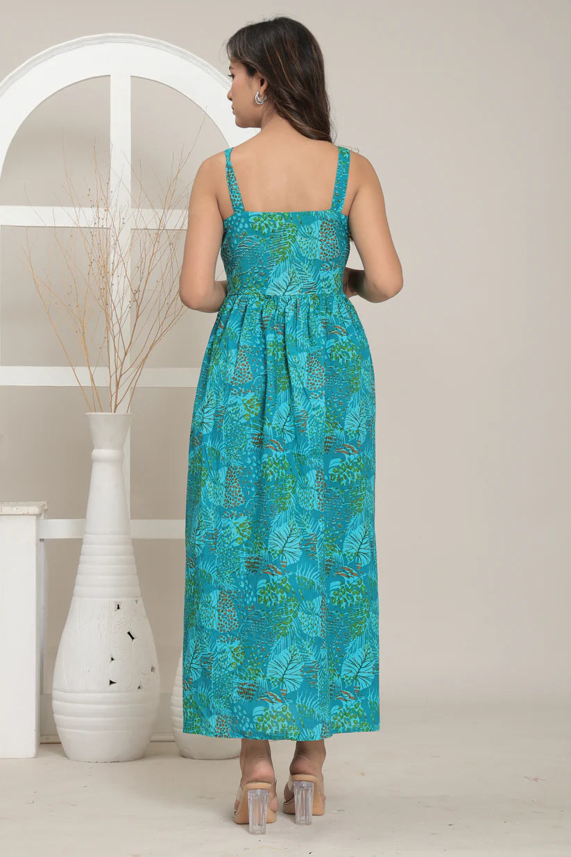 Tropical Teal Breeze Dress