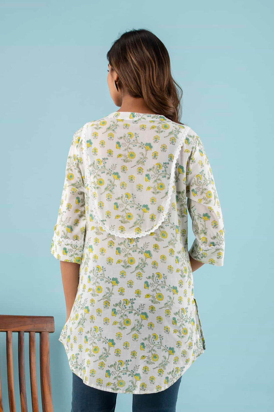FLORA - Handblock Printed Cotton Top