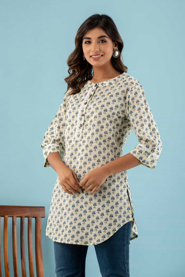 VICTORIA - Printed Cotton Top