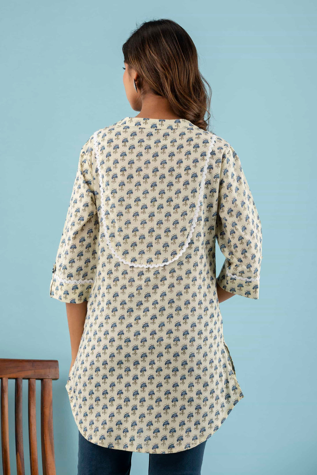 VICTORIA - Printed Cotton Top