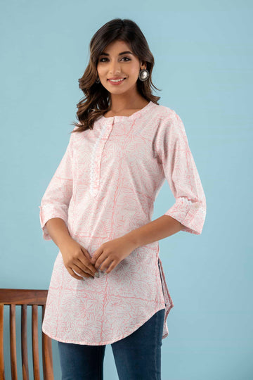 DIANA - Handblock Printed Cotton Top