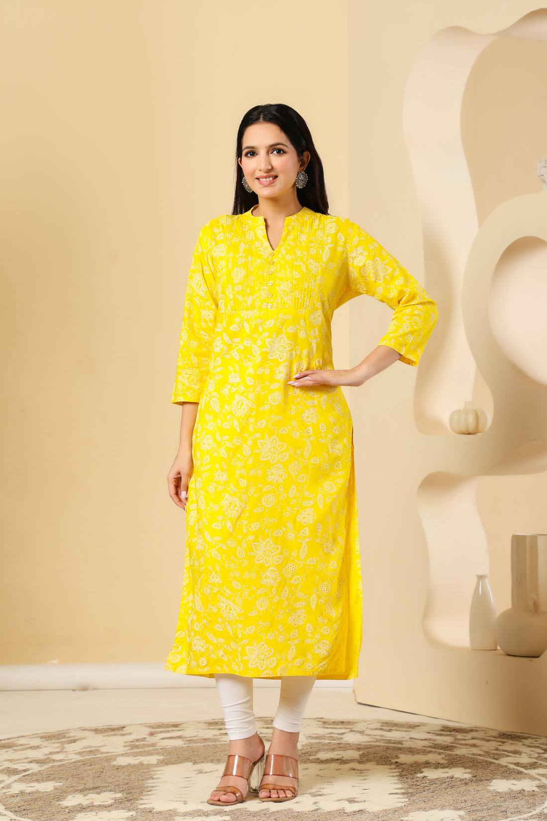 Bright & Cheerful Yellow Kurti – Perfect Blend of Comfort and Style