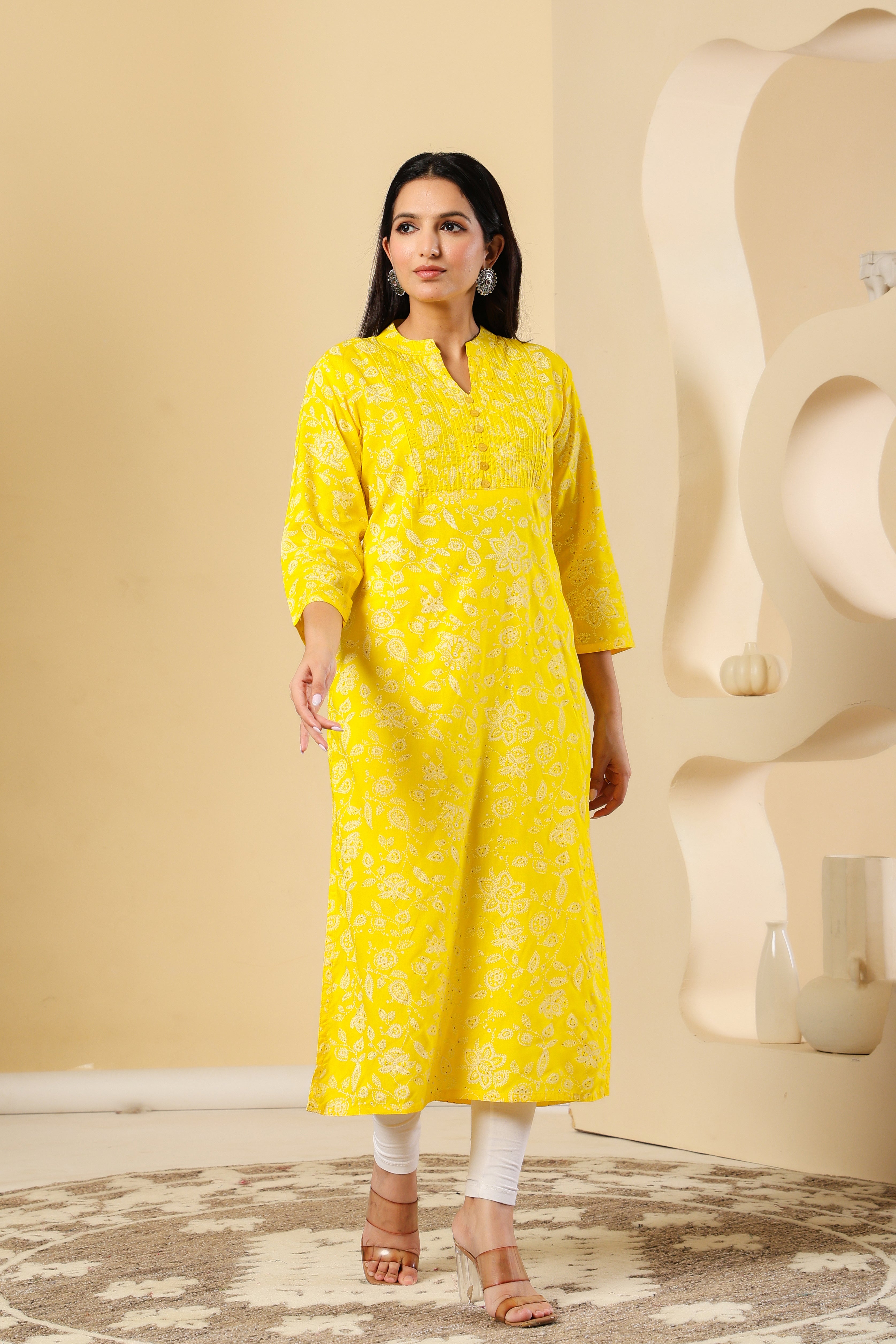 Bright & Cheerful Yellow Kurti – Perfect Blend of Comfort and Style