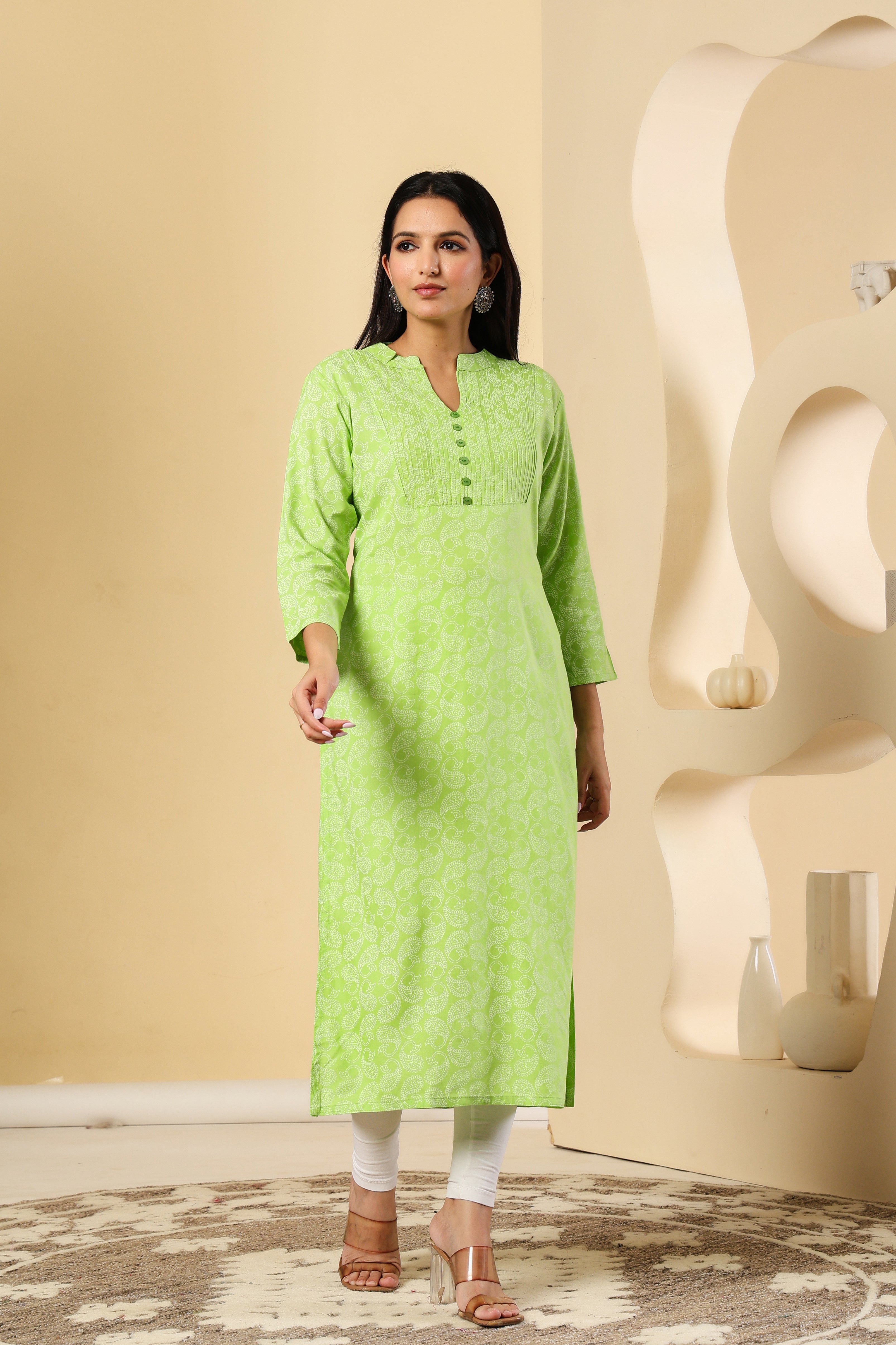 Fresh & Elegant Green Kurti