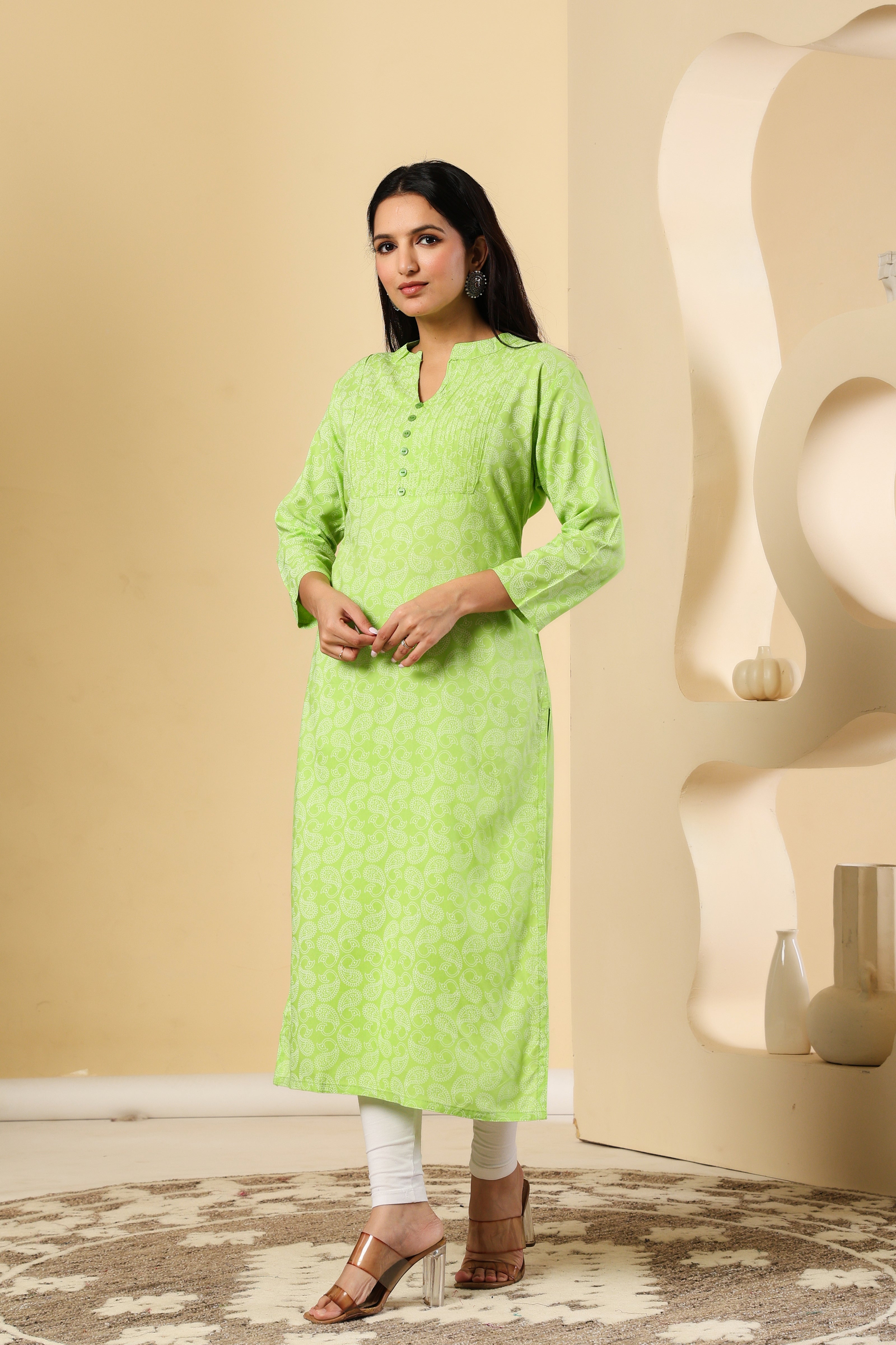 Fresh & Elegant Green Kurti