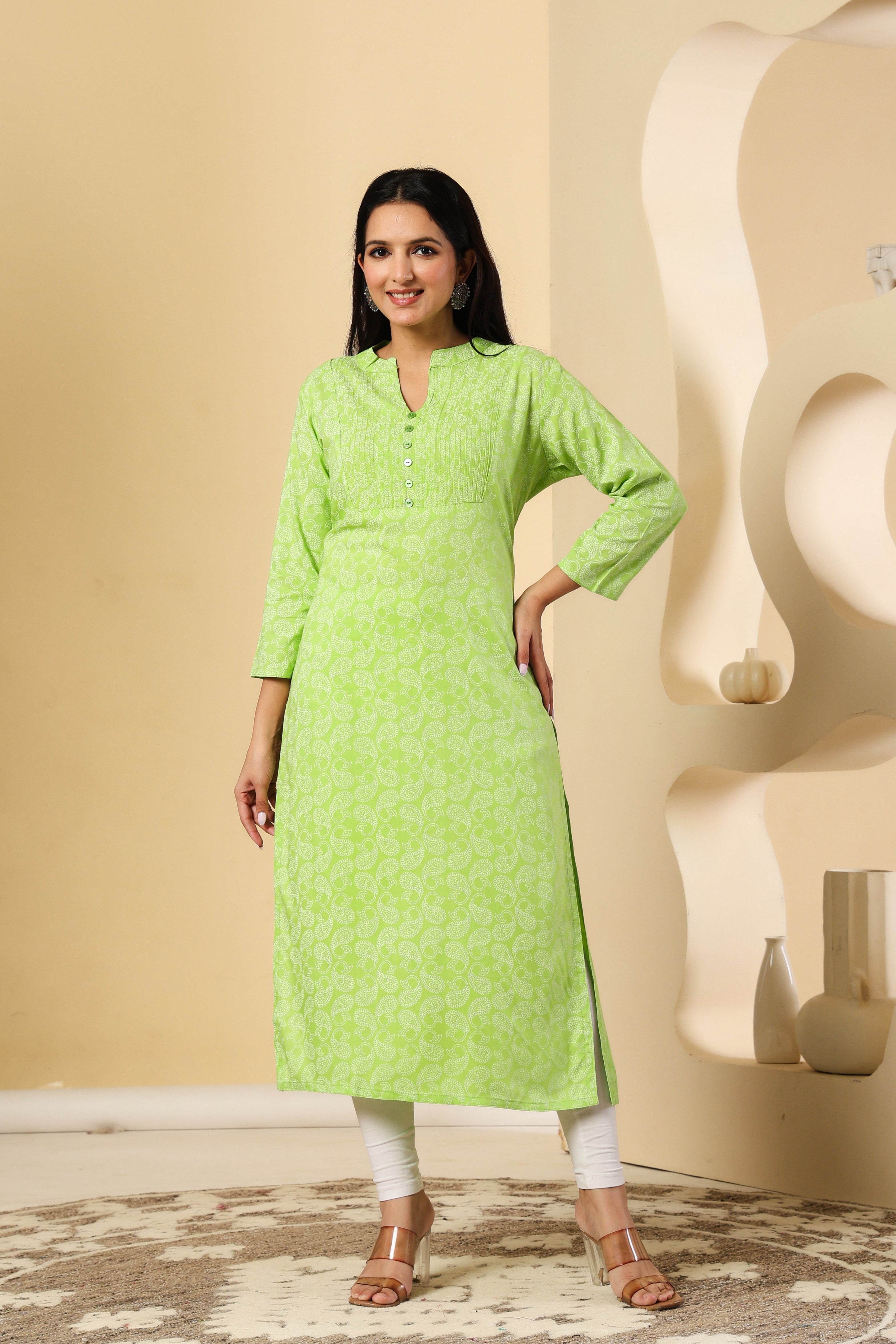 Fresh & Elegant Green Kurti