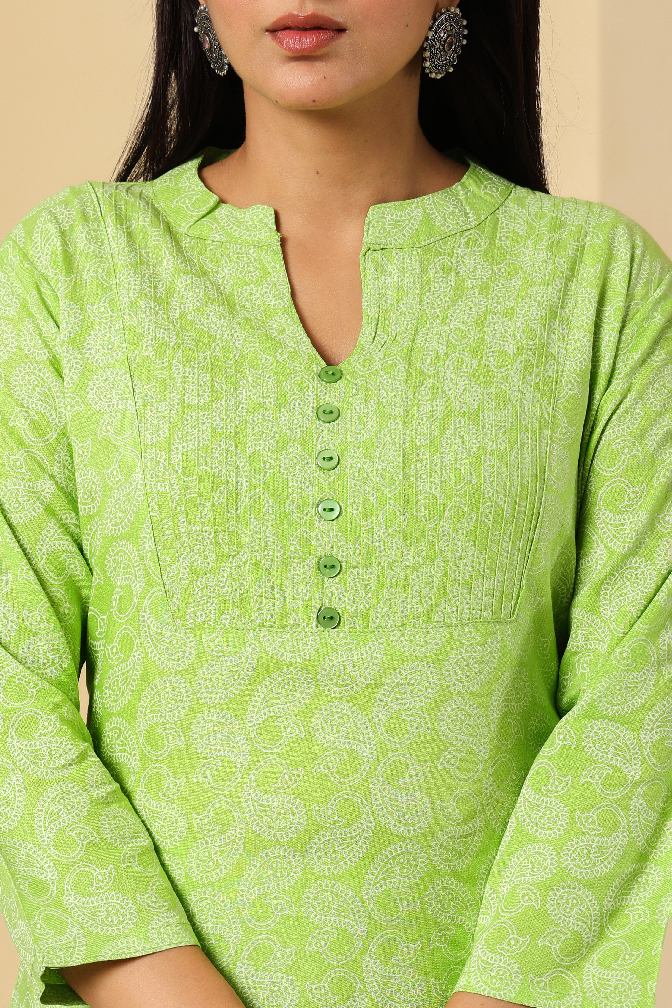 Fresh & Elegant Green Kurti