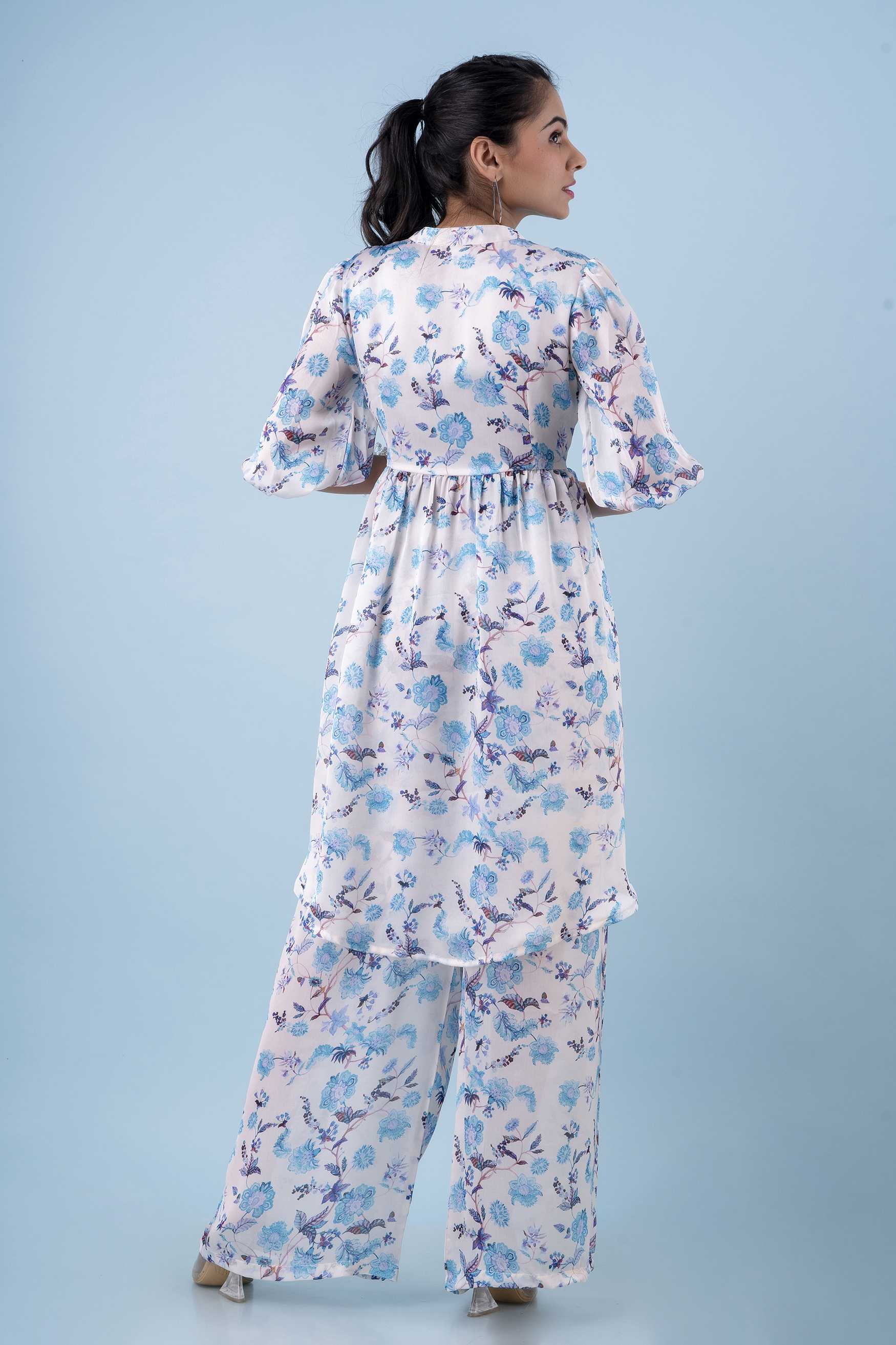 STELLA - Button Down High Low Top With Pants