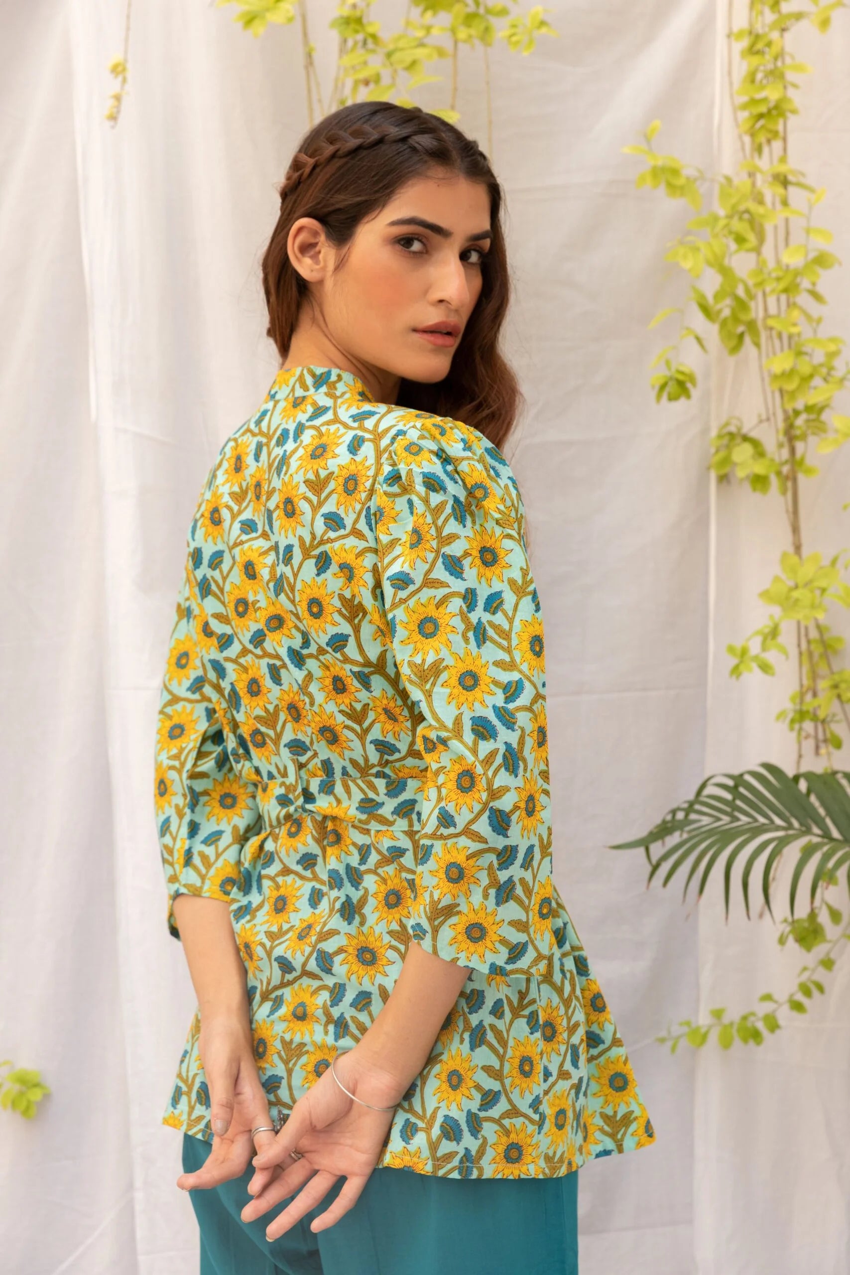 BLAIR - Wrap Top with Wide Pants Set