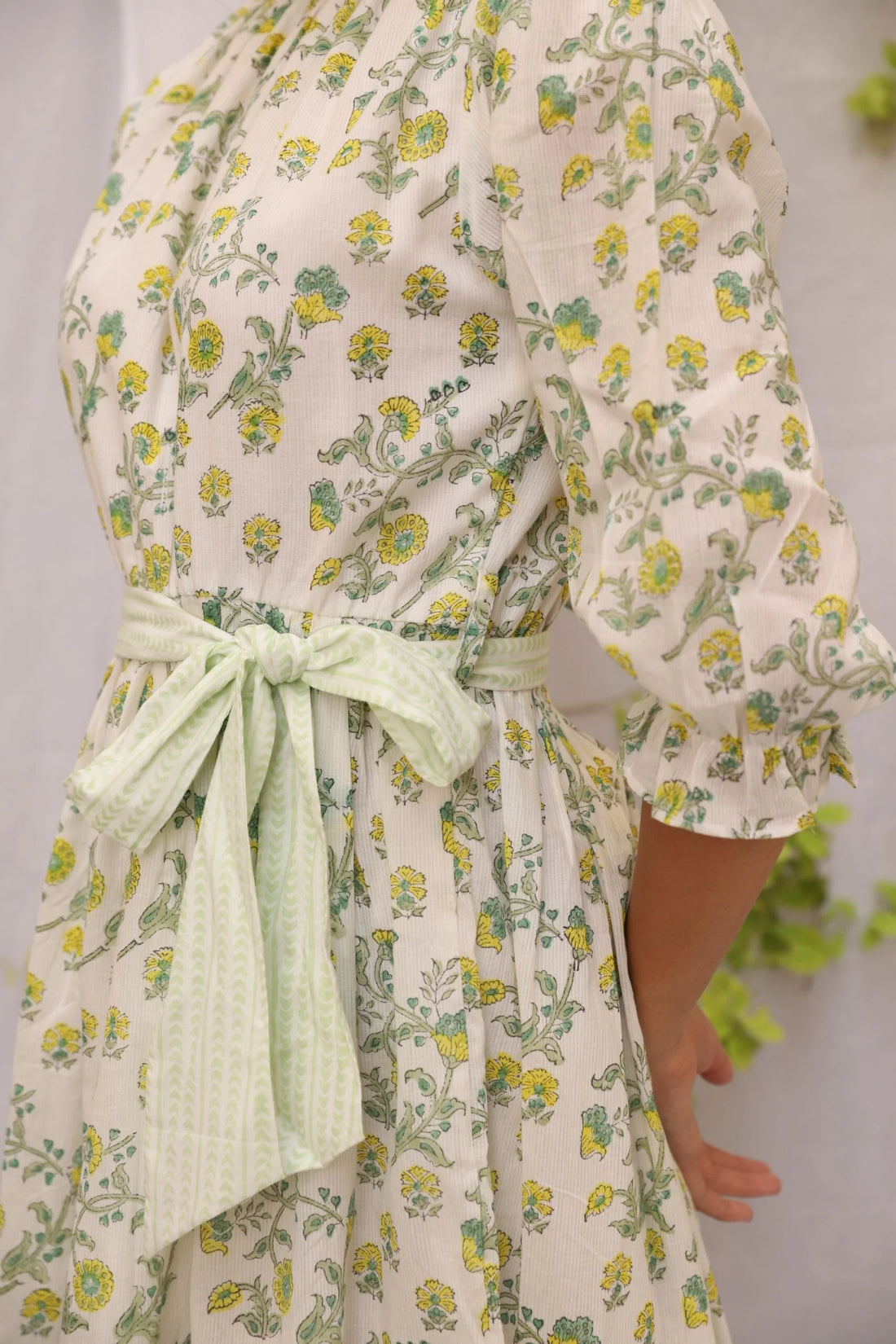 DAPHNE - Printed Empire Dress