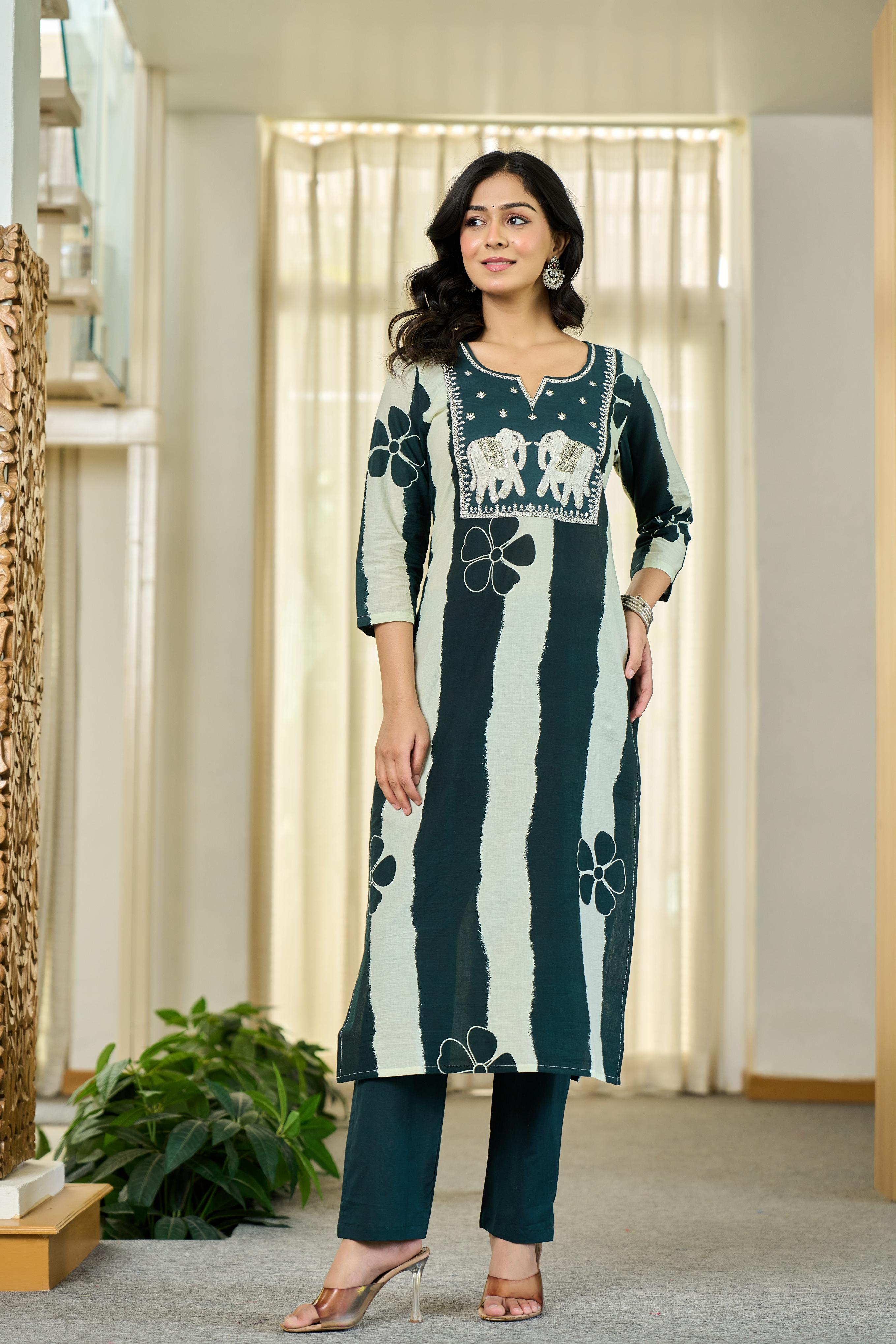 Emerald Royal Stripes