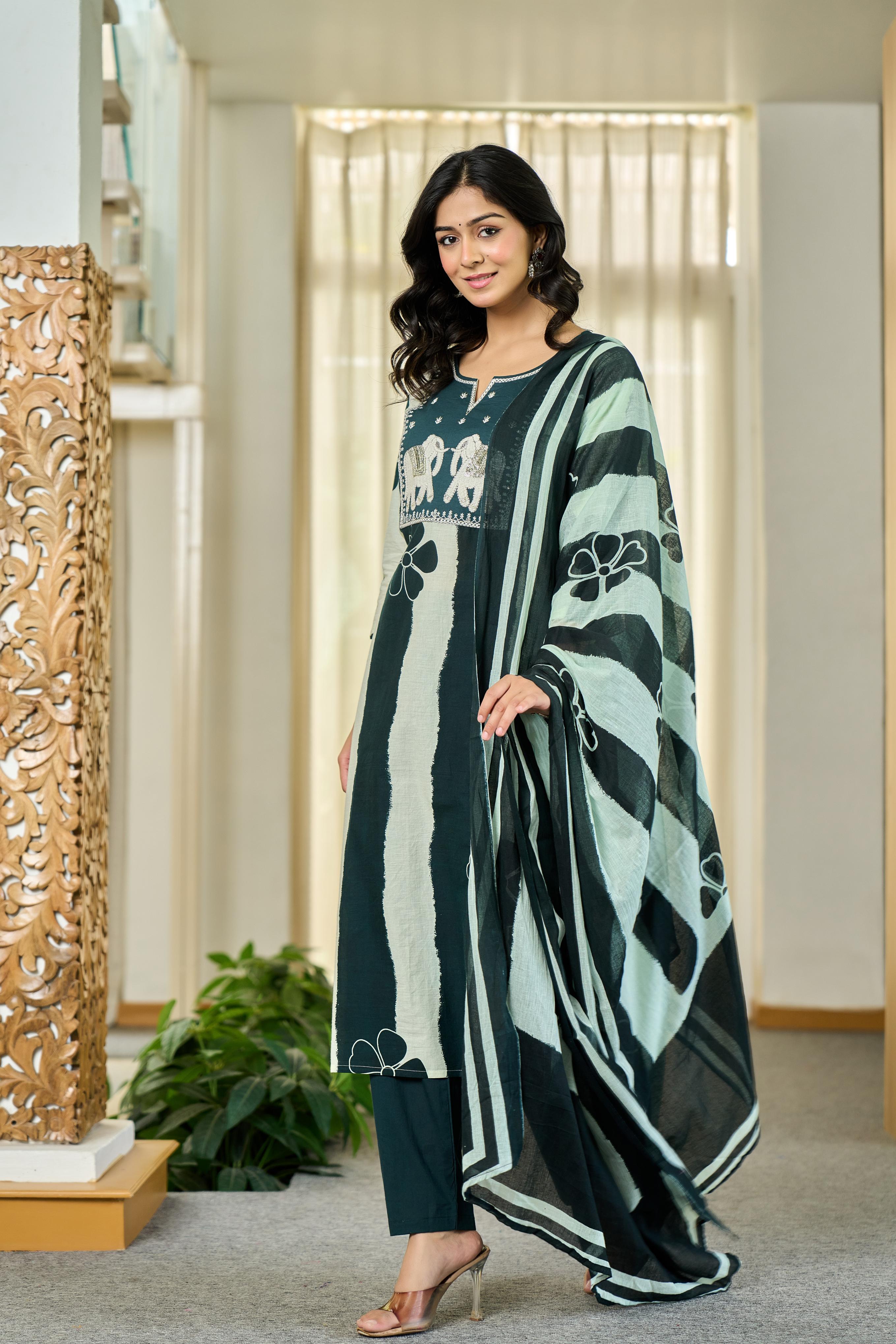Emerald Royal Stripes