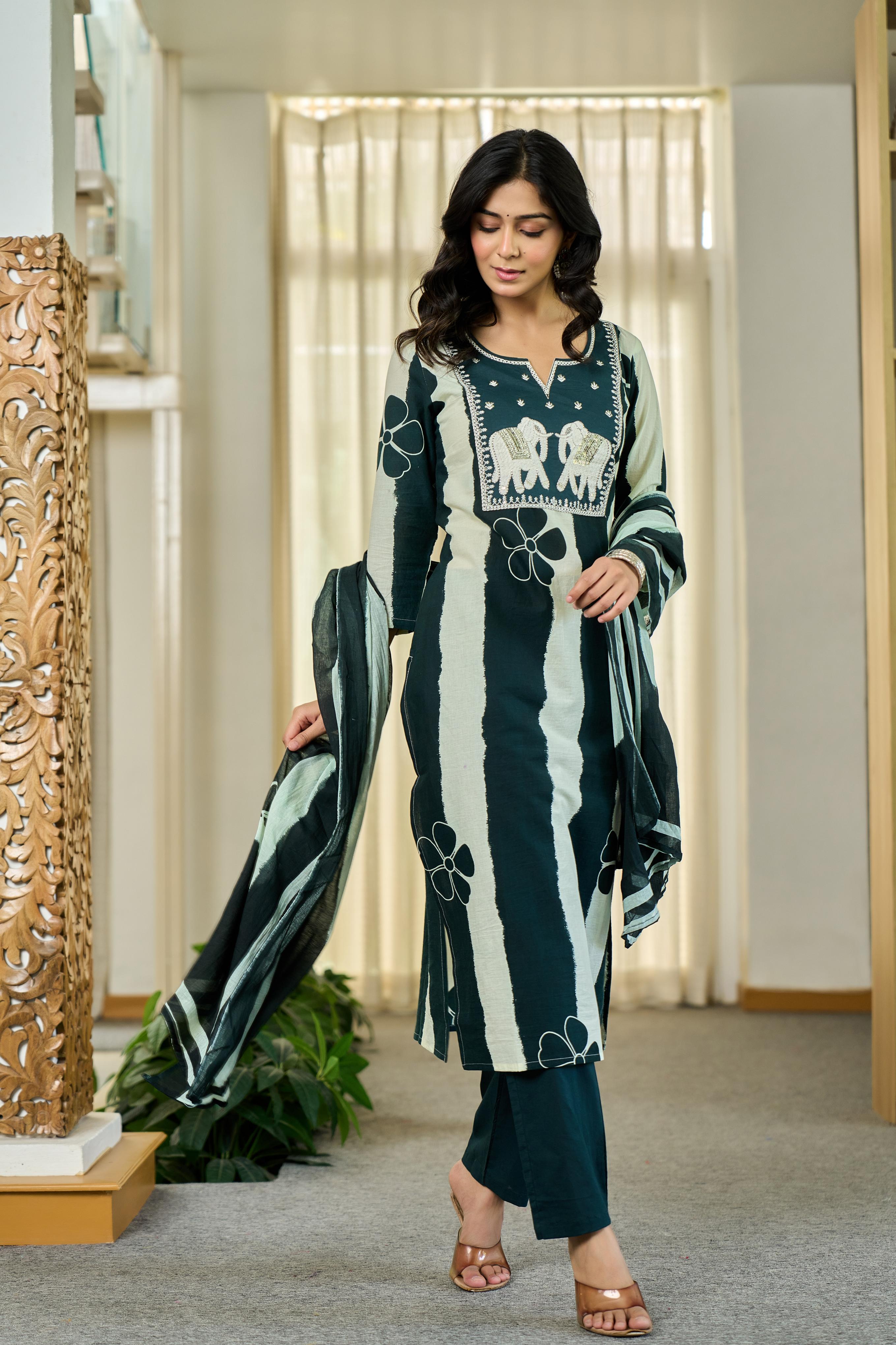 Emerald Royal Stripes