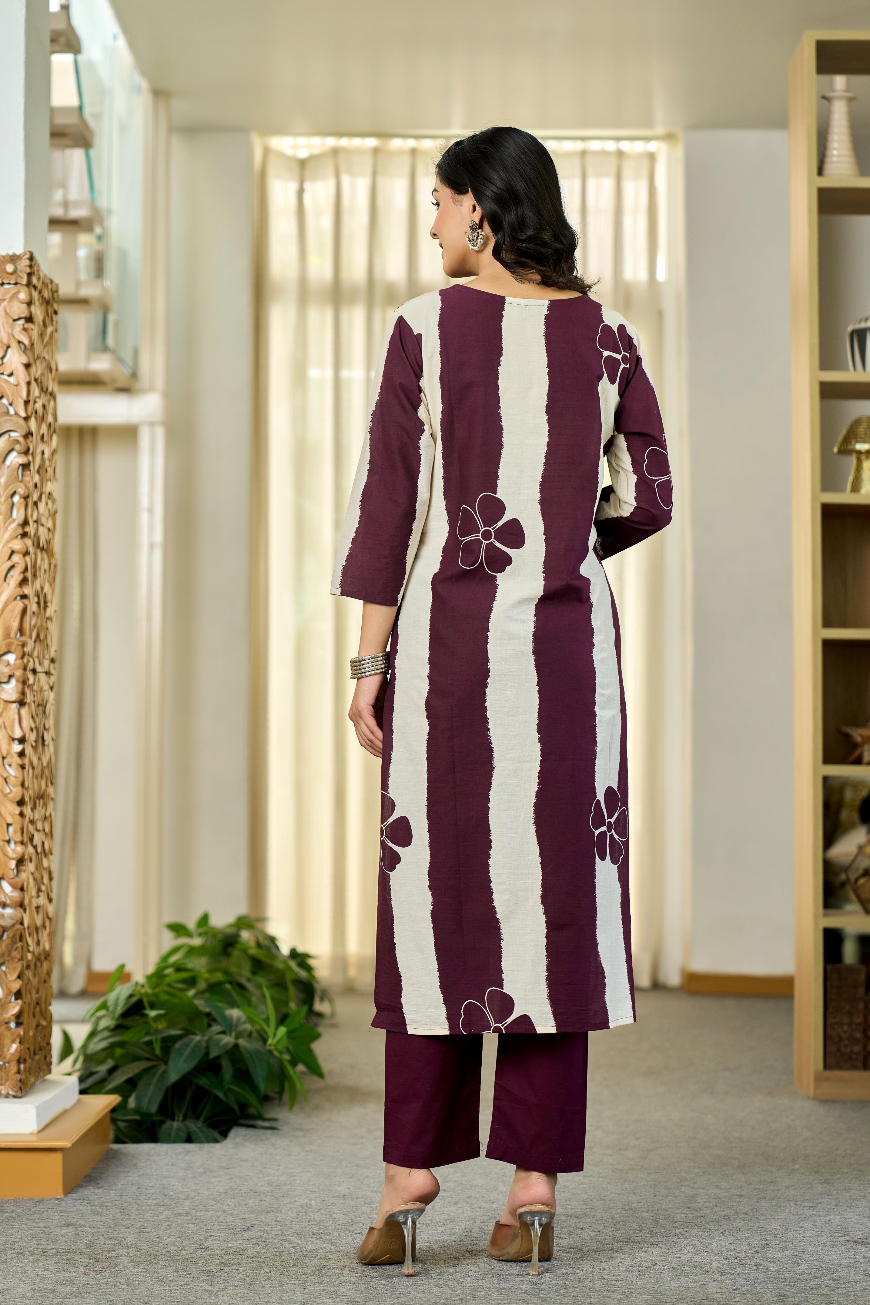 Maroon Royal Stripe