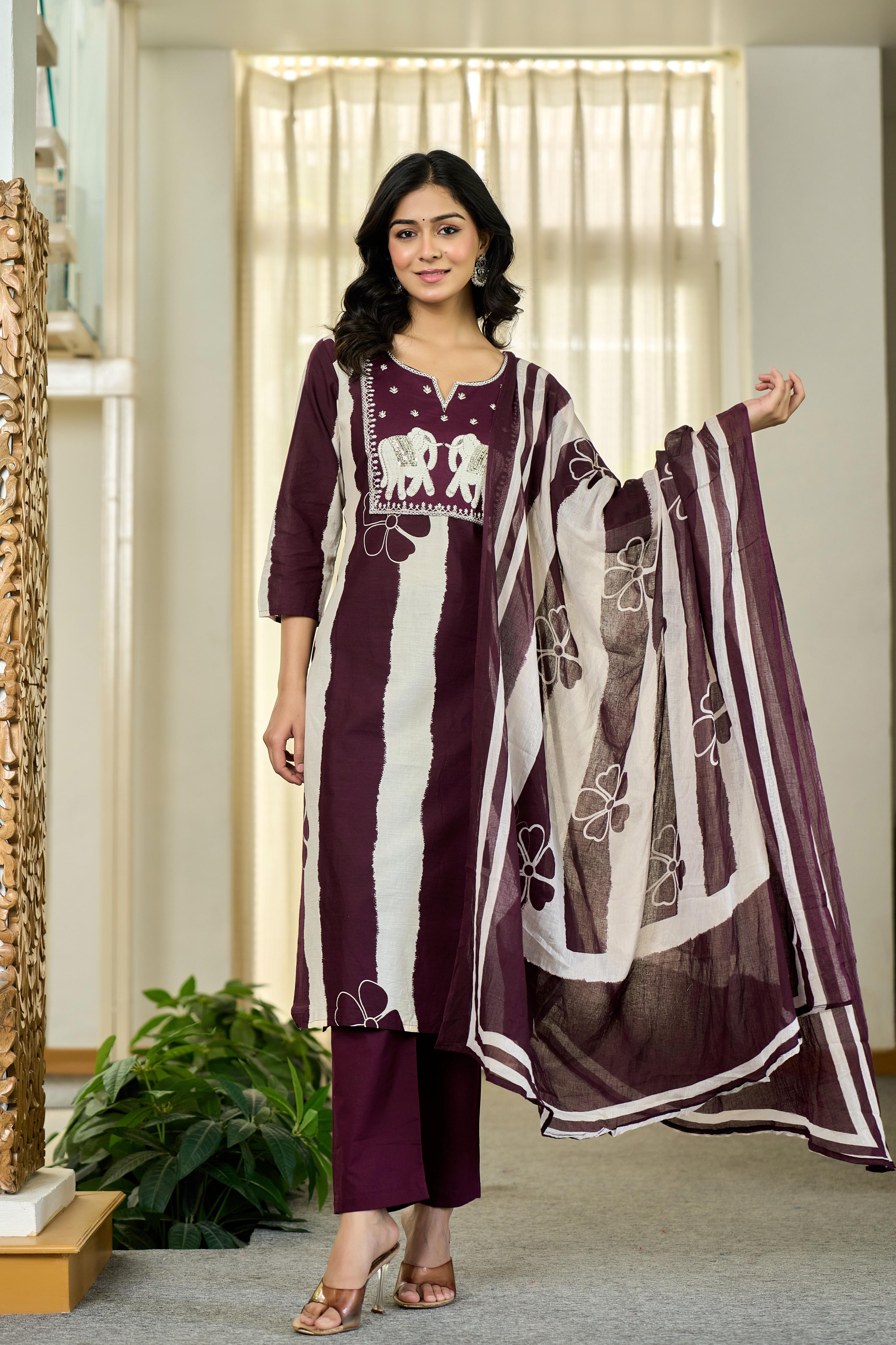 Maroon Royal Stripe