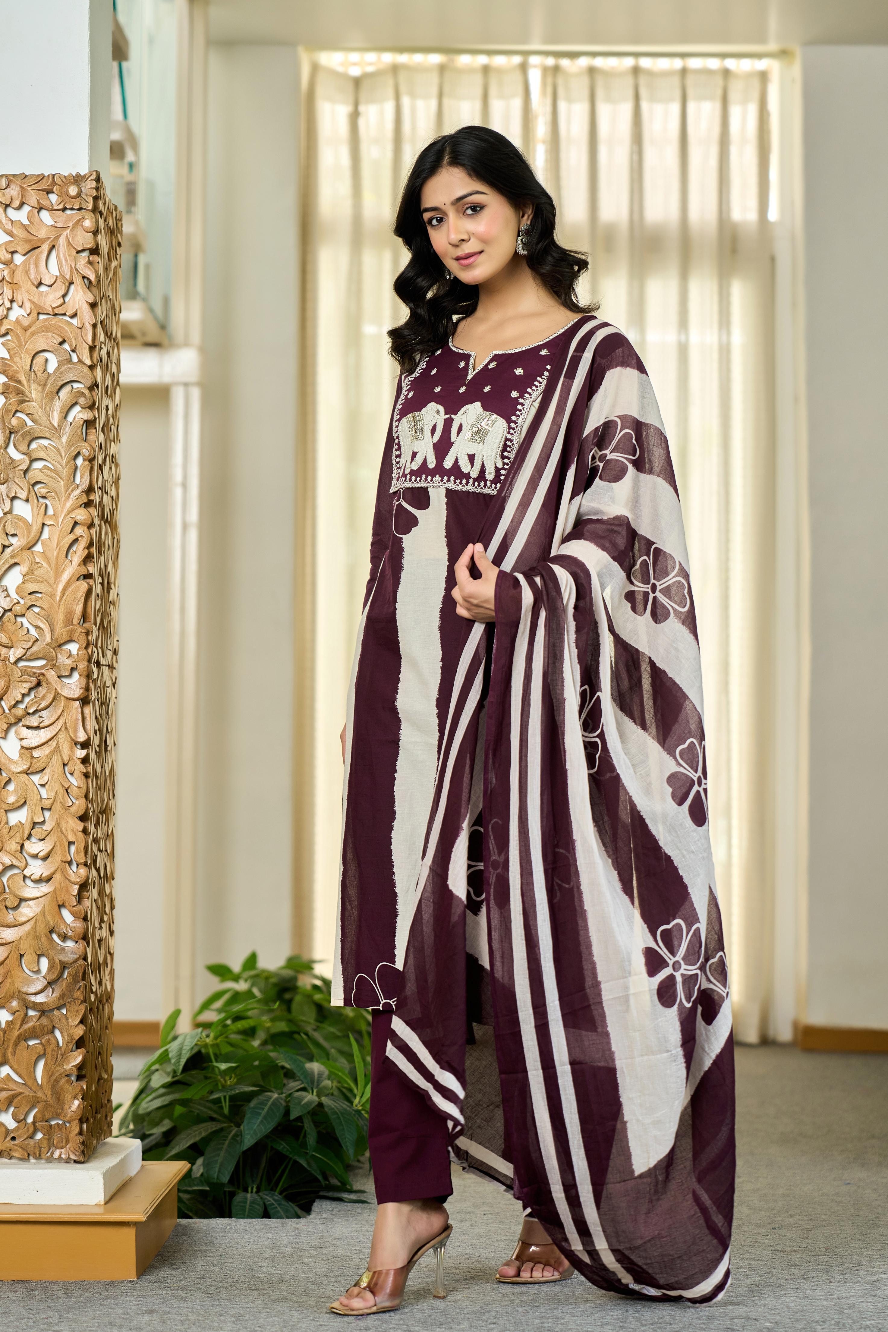 Maroon Royal Stripe