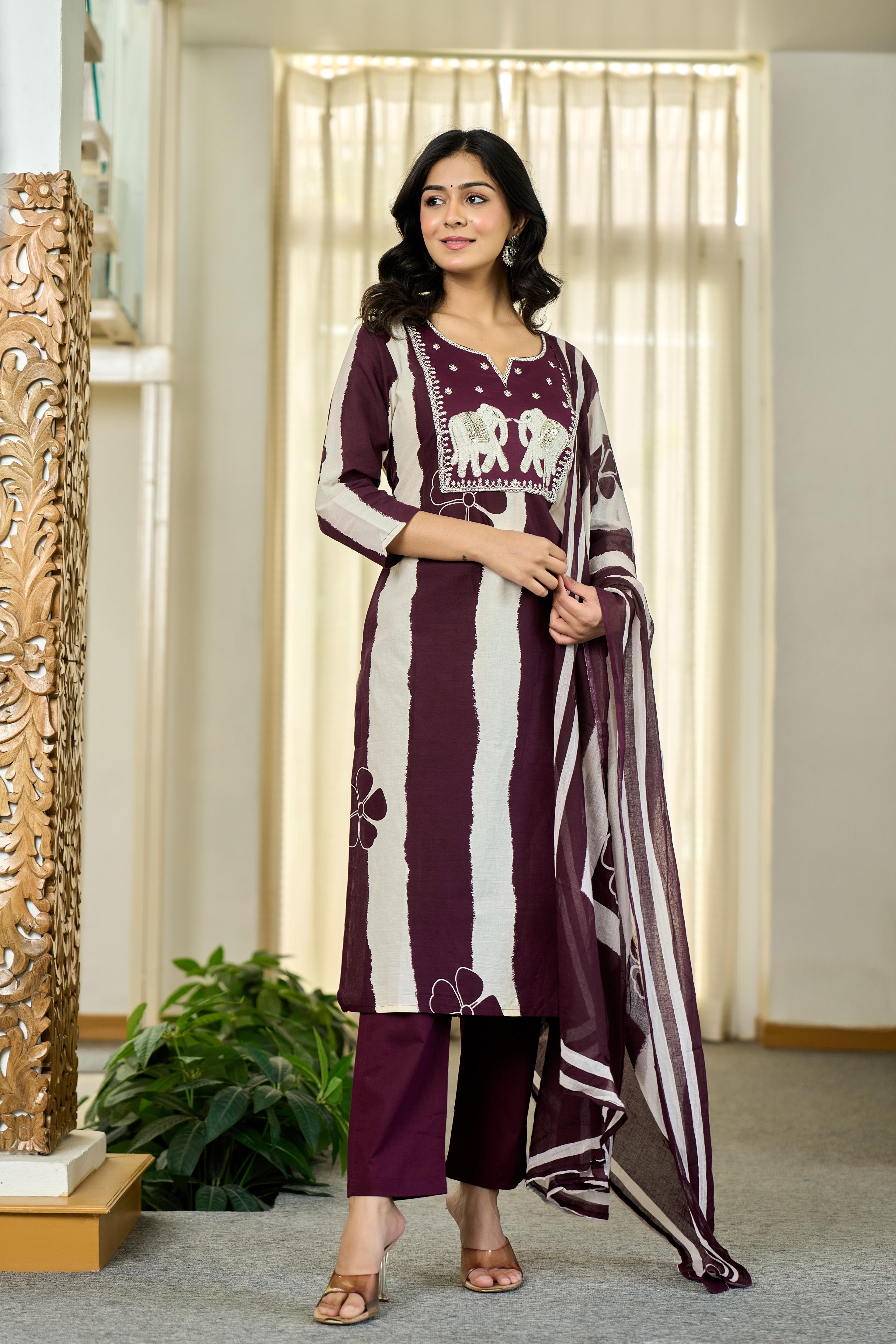 Maroon Royal Stripe