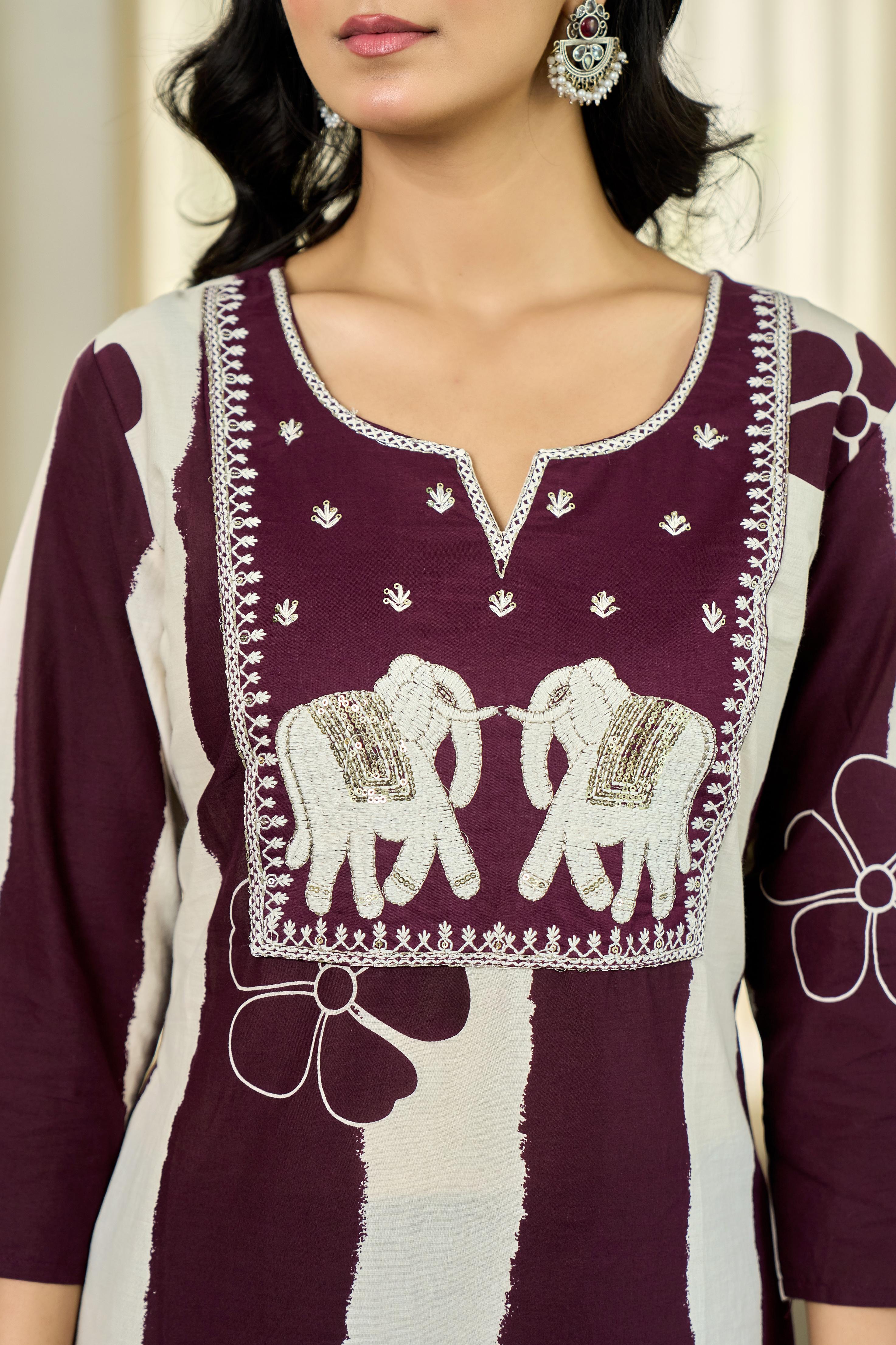 Maroon Royal Stripe