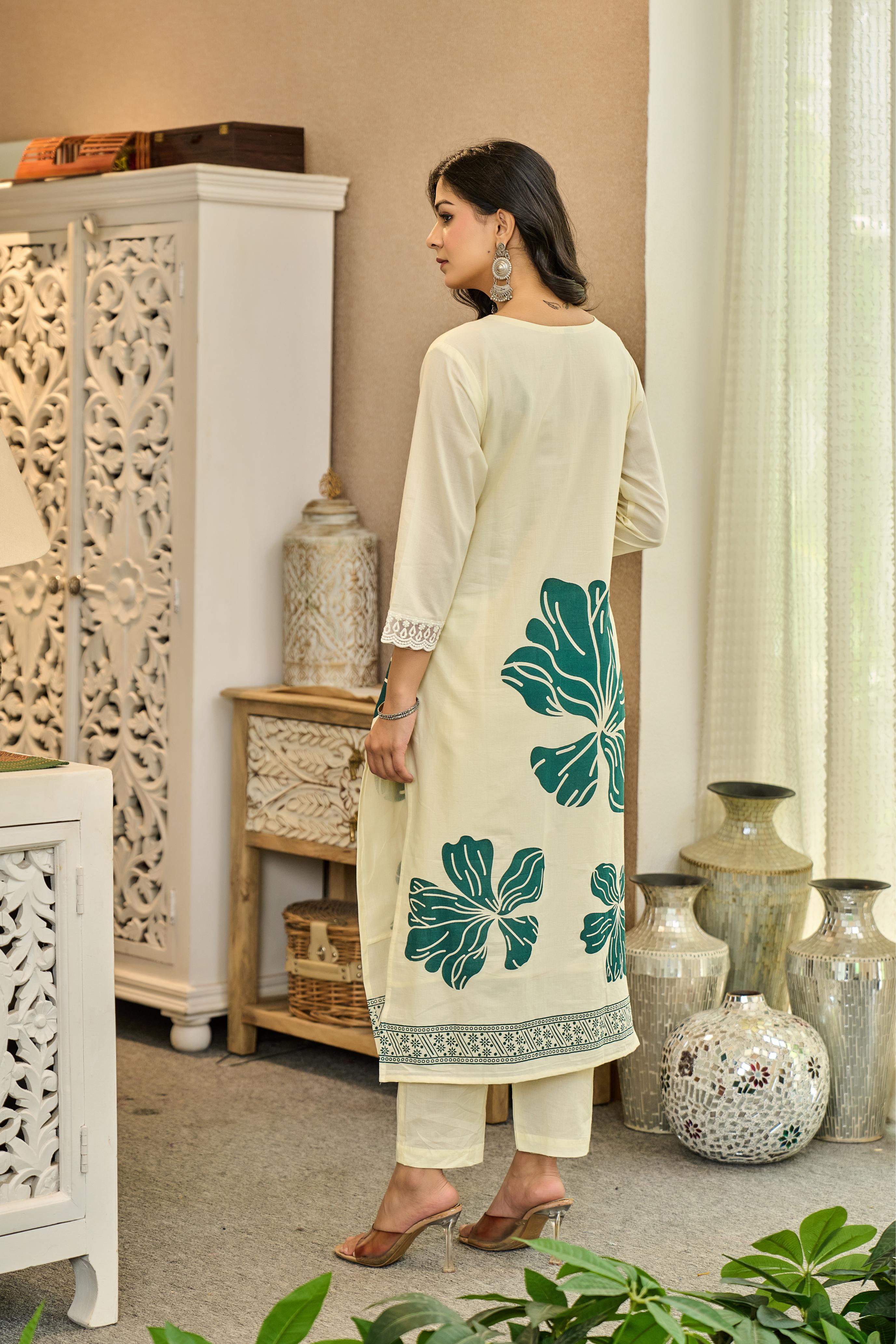 Verdovia 🌿 -  Pure Cotton Kurta Set