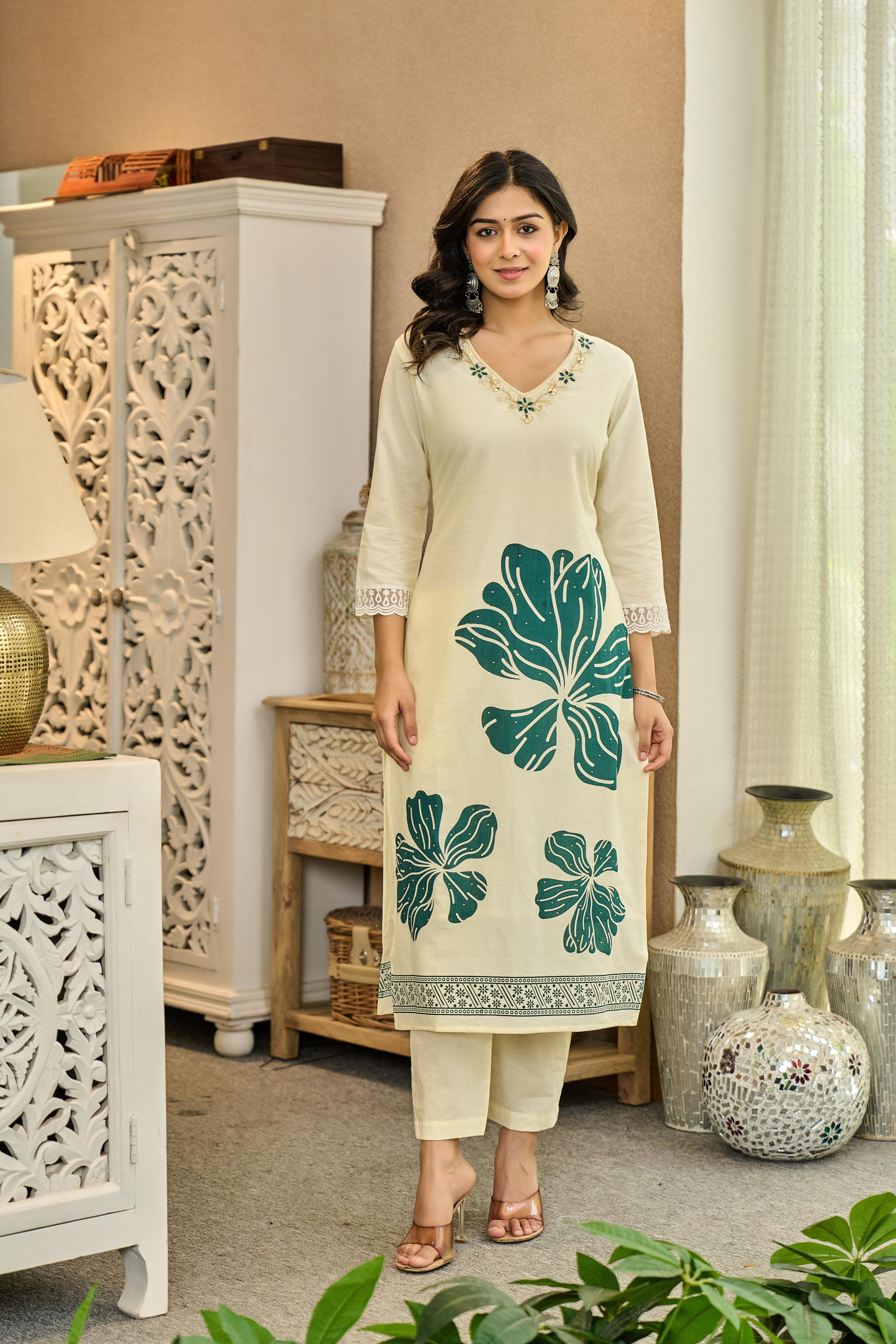 Verdovia 🌿 -  Pure Cotton Kurta Set