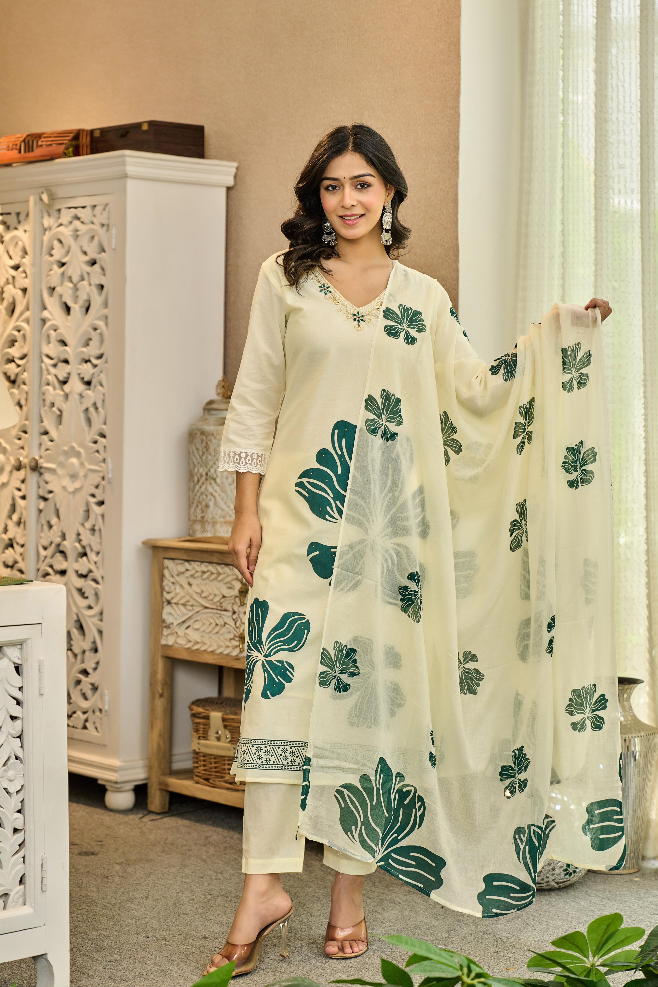 Verdovia 🌿 -  Pure Cotton Kurta Set