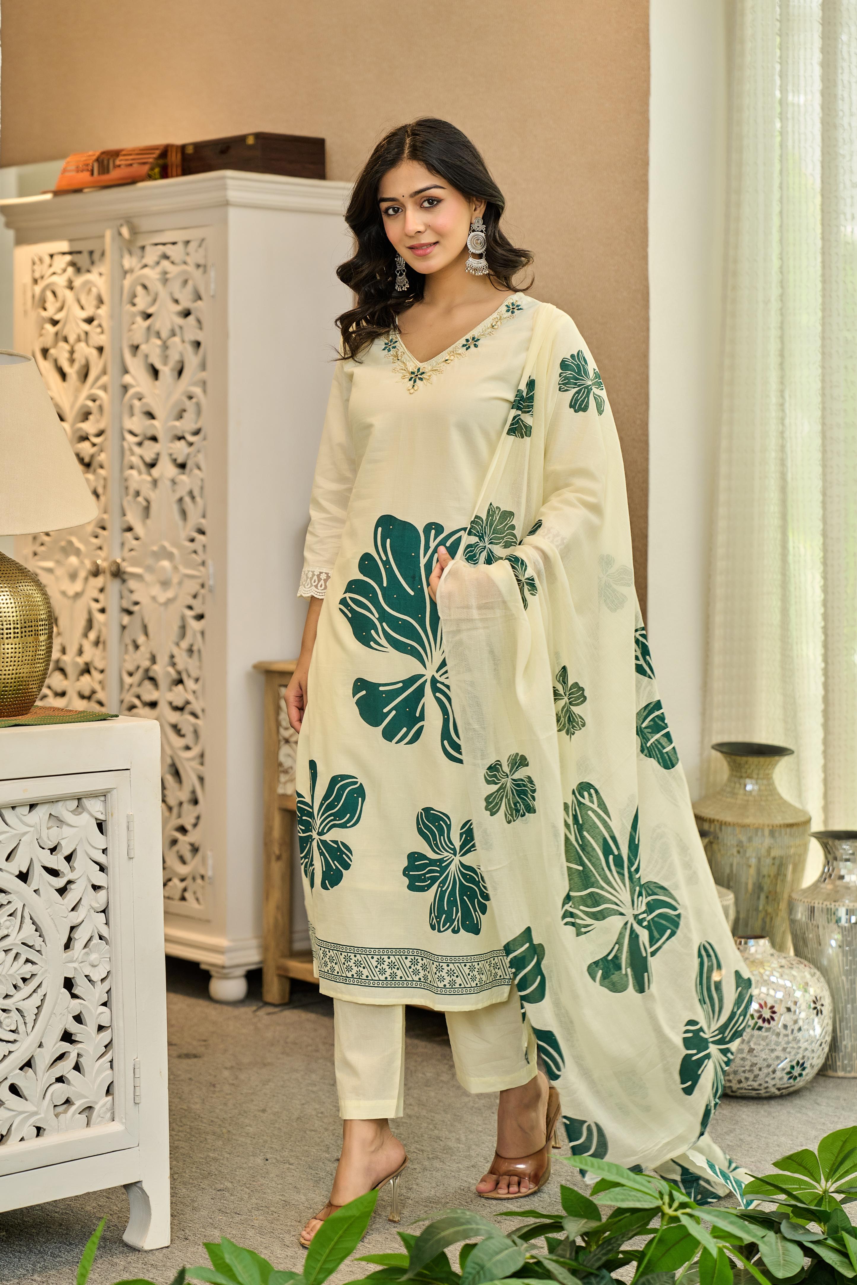 Verdovia 🌿 -  Pure Cotton Kurta Set