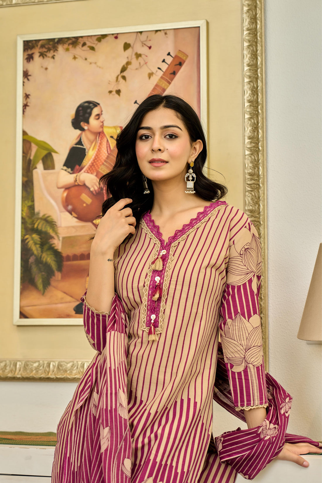 🌸 Lotus Bloom – Premium Cotton Suit Set