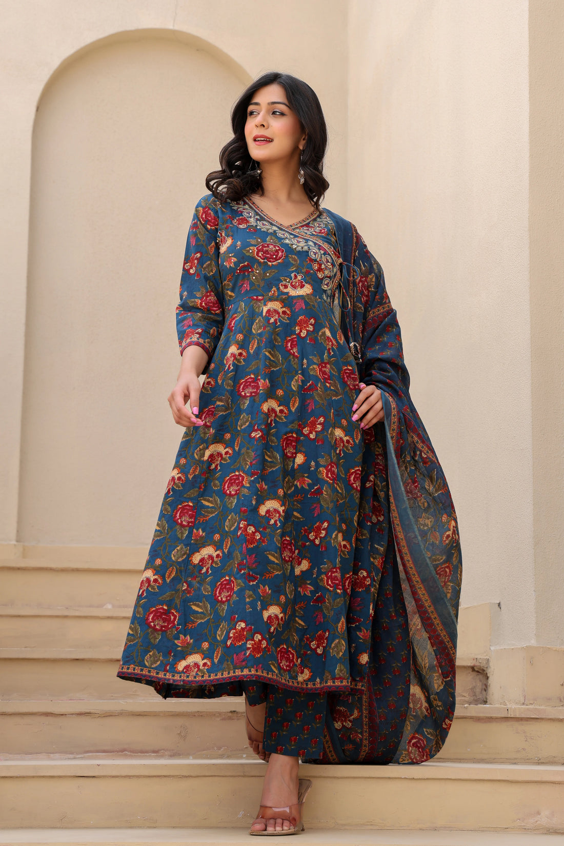 Riwaaz:- Anarkali Set with Dupatta