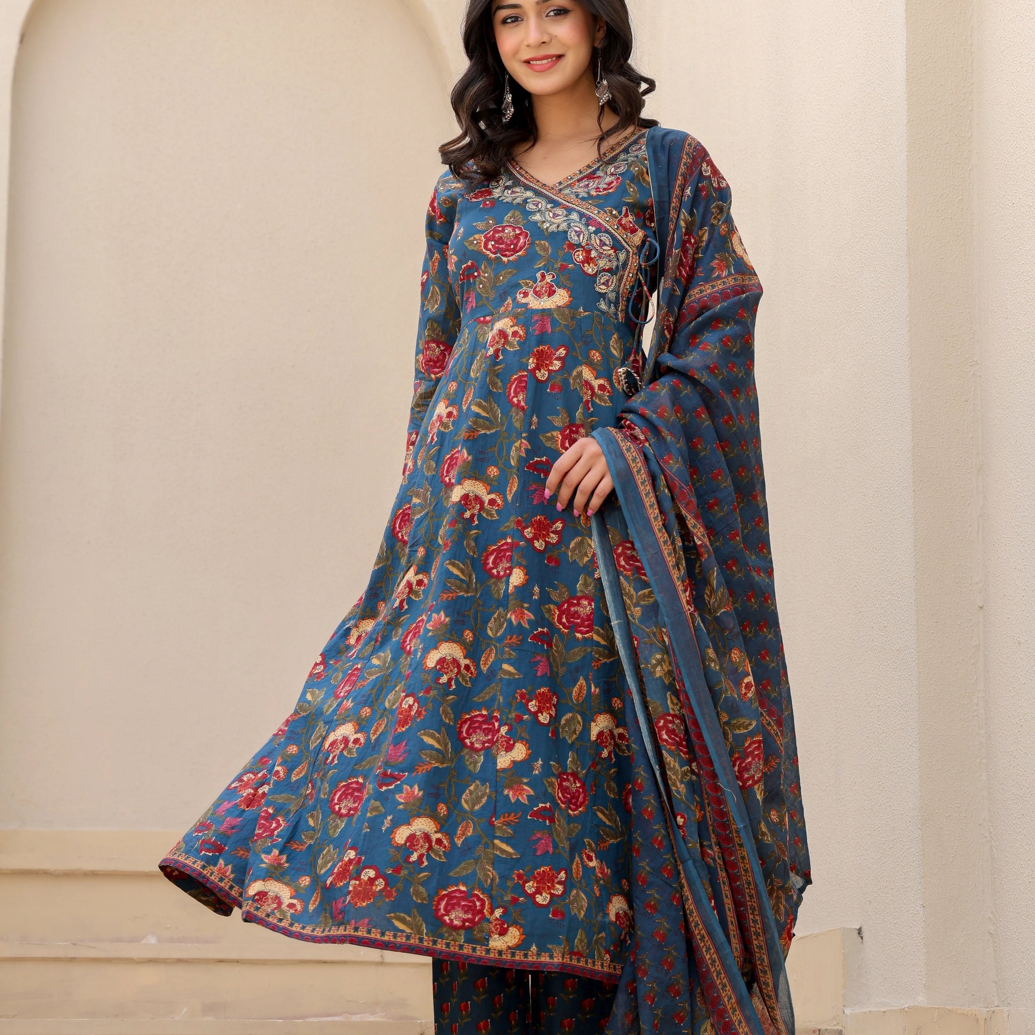 Riwaaz:- Anarkali Set with Dupatta