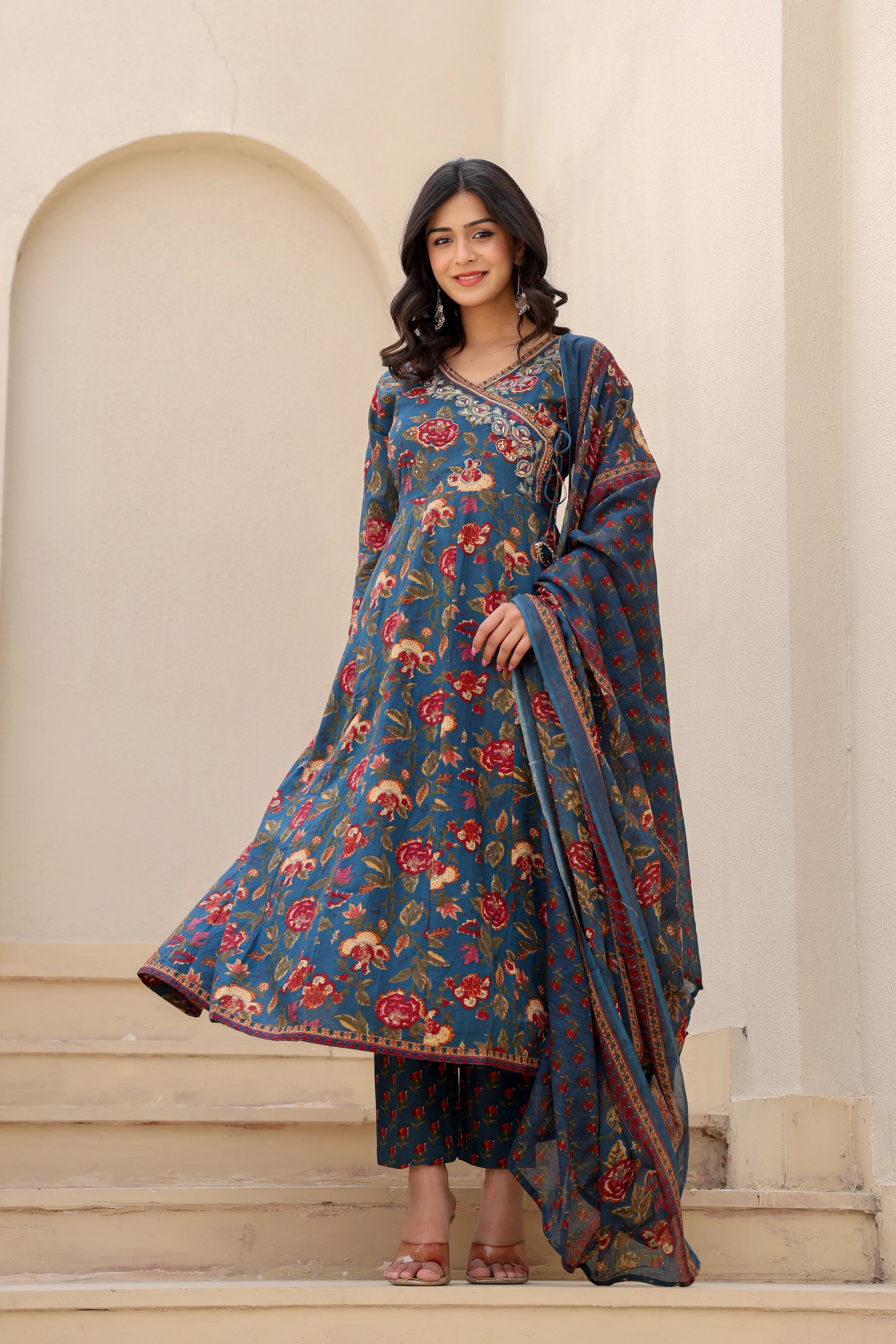 Riwaaz:- Anarkali Set with Dupatta