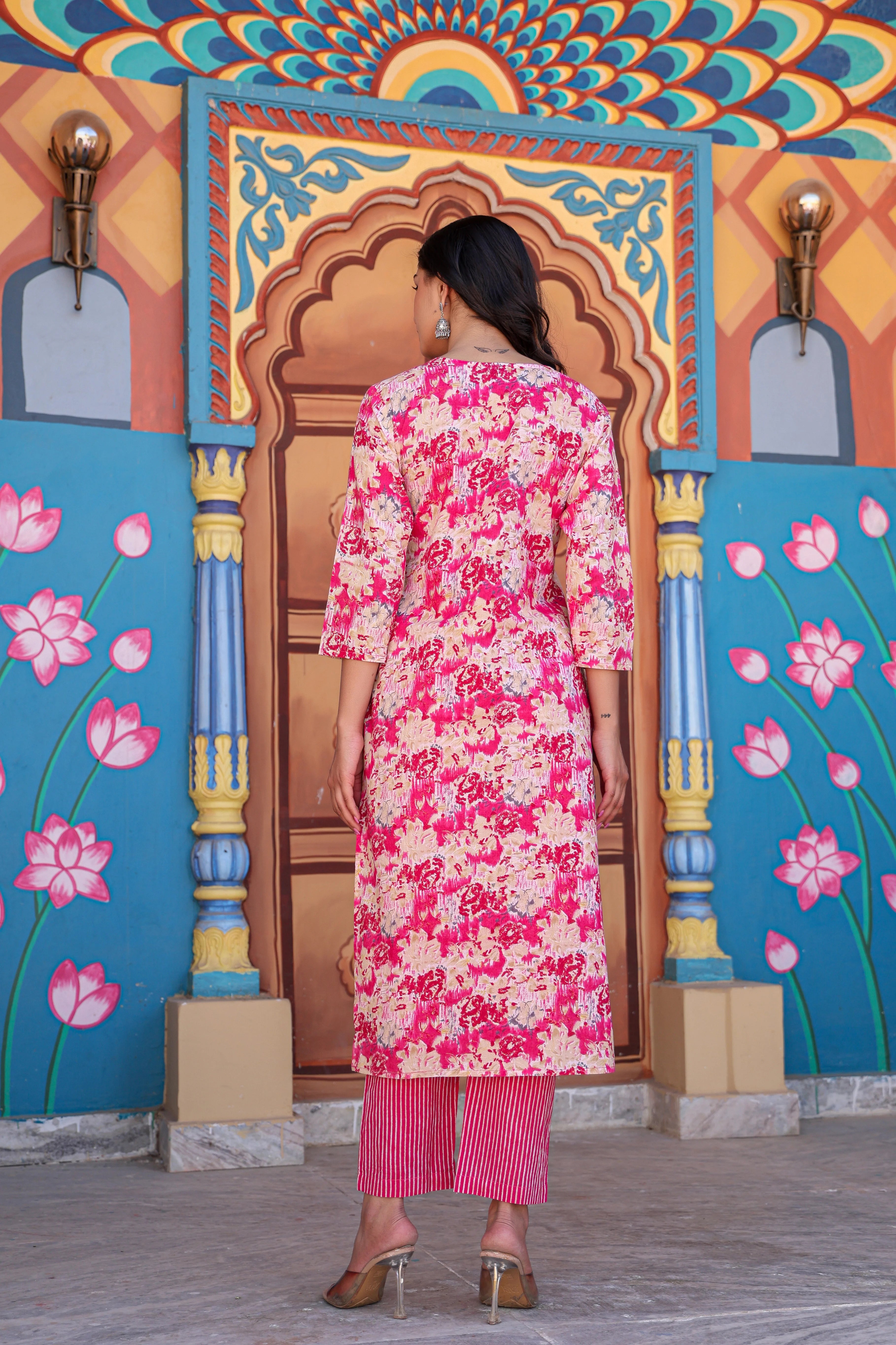 Gulabi Bloom Cotton Set
